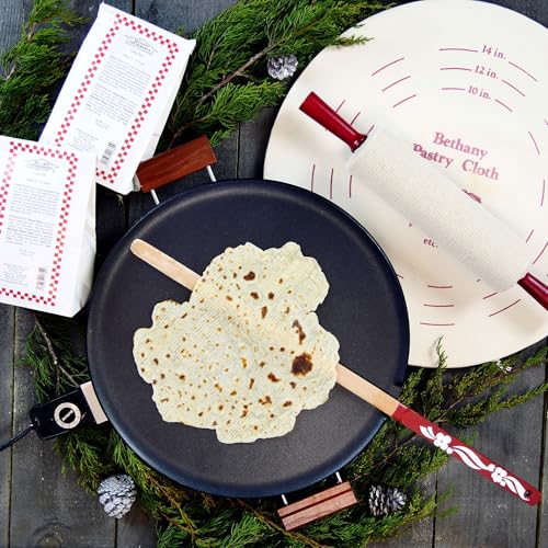 8 Piece Lefse Starter Kit, Non-stick Grill