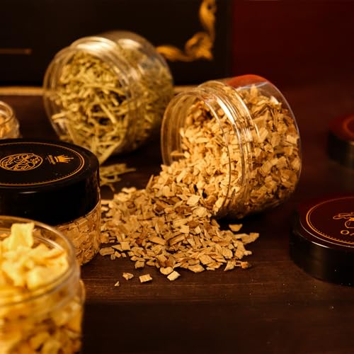 Kit d'infusion de whisky DIY avec 4 types de copeaux de bois et ingrédients