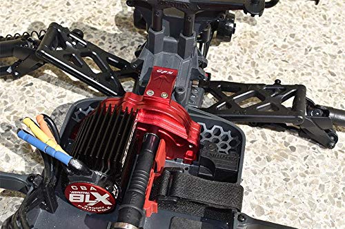 GPM for Arrma 1:10 KRATON 4S BLX/SENTON 3S BLX Upgrade Parts Aluminum Rear Gear Protection Motor Mount - 10Pc Set Orange