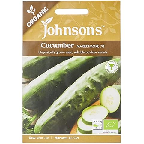 Johnsons Organic Cucumber Marketmore 70 Seeds Cover