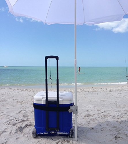 Strap Shade Beach Umbrella Anchor Mount (Color: Pink, White, or Green) (Green)