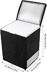 Deep Freezer Cover | Chest Freezer Dust Protector Waterproof - All-Season Solution, Oxford Fabric with Double Top Opening for Outdoor Home Appliance Use