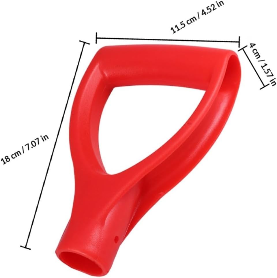 Plastic Shovel Handle Replacement with Ergonomic Non-Slip Design 4pcs D-Shaped Spade Handle for Red Shovels Gardening and Lawn Care Tool Accessories