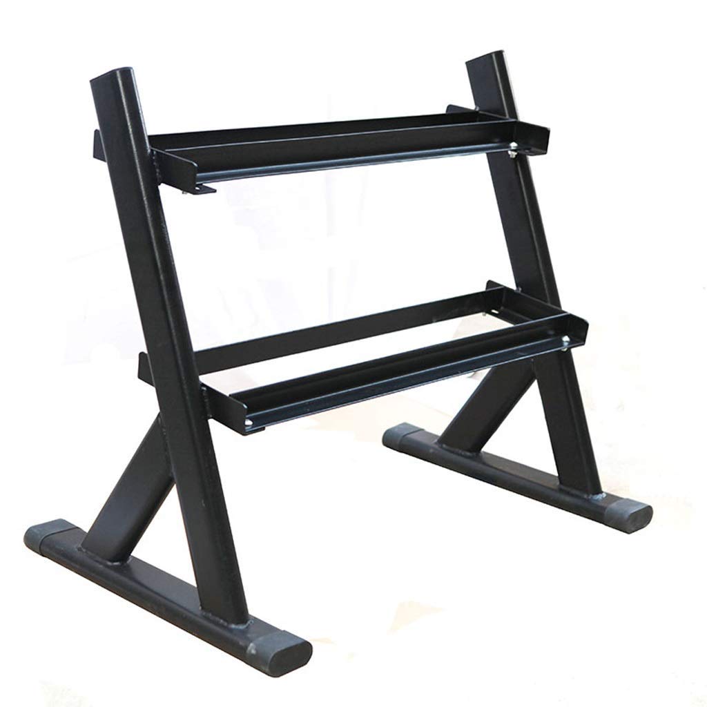 FHISD Fitness Dumbbell Rack 2 Tier Metal Steel Weight Rack For Multifunctional Weight Rack For Dumbbells Home Dumbbell Holder Dumbbell Storage Stand Dumbbell Holder