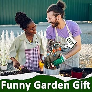 Garden Gnomes Statues Yard Decorations Outdoor Garden Decor, 14” Dinosaur Gnomes Garden Statues, Patio, Lawn Ornament, Gardening Gifts for Women for Housewarming Garden Gnomes Statues Yard Decorations Outdoor Garden Decor 14 Dinosaur Gnomes Garden Statues Patio Lawn Ornament Gardening Gifts for Women for Housewarming