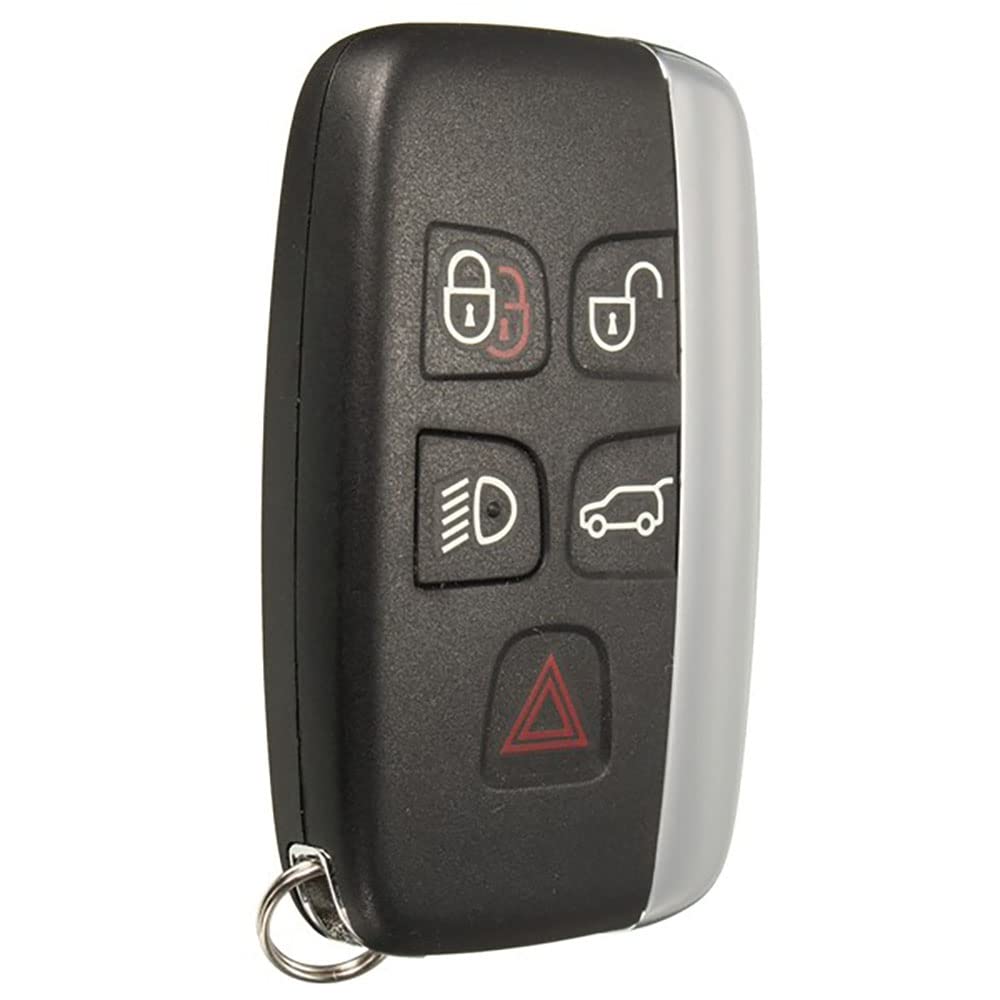 WANGCL Miękki pokrowiec z TPU na pilot zdalnego sterowania, wysokiej jakości etui ochronne kompatybilne z Land Rover Discovery Sport Evoque Aurora Jaguar XF XJ XJL XEL XFL F-pace 5 przycisków