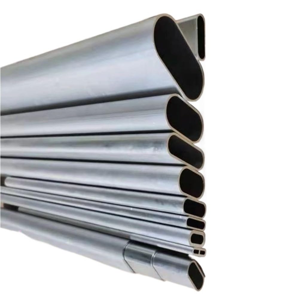 Tube Elliptique Plat Creux Aluminium 25x15x0.8mm - Longueur 240mm - Alliage 6061/6063