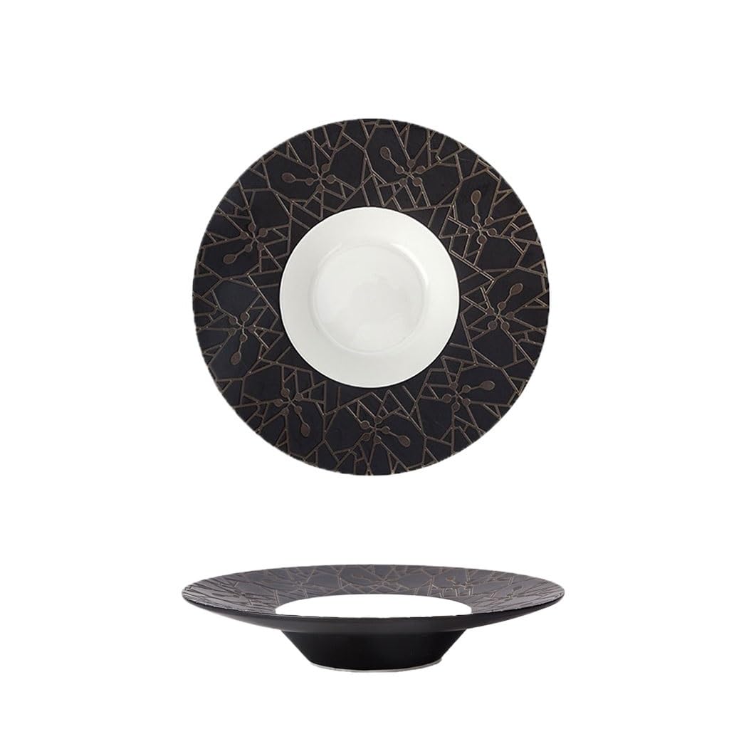 Talerze do makaronu, ceramiczne talerze deserowe zastawa stołowa ceramiczny głęboki okrągły talerz obiadowy domowy talerz obiadowy hotel talerz obiadowy przyjęcie bankiet talerz obiadowy