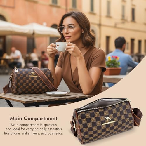 Image of Storite Women's Crossbody Sling Bag Travel Office One Side Shoulder Bag