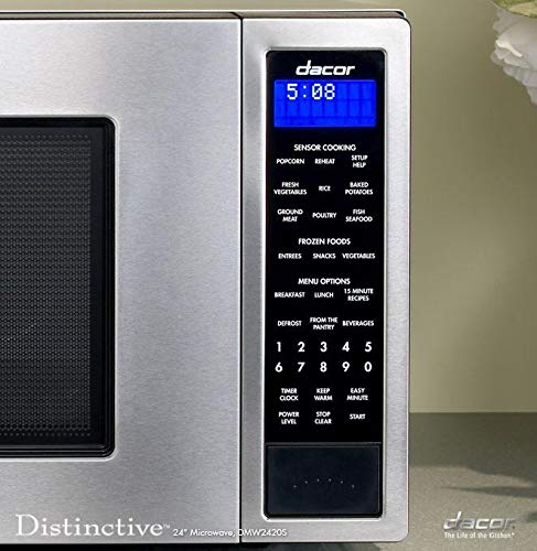 Dacor DMW2420S Distinctive Series Counter Top or Built Microwave, 2.0 cu. Ft, Stainless-Steel