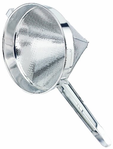 Crestware 10-Inch Fine Mesh Strainers, Stainless Steel, China Cap #TOP15