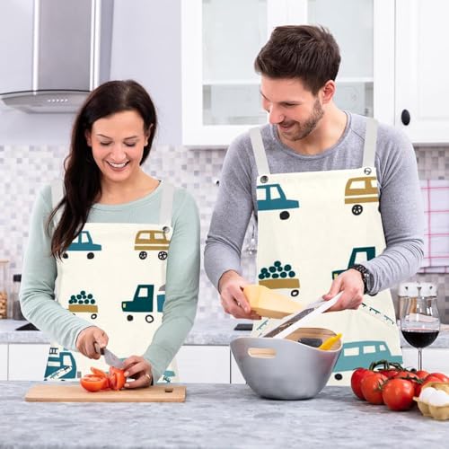 Tablier de cuisine multicolore One size pour travail de service - 6