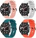 Produktbild Gransho Silikon Uhrenarmband kompatibel mit Garmin Vivoactive 4, Ersatzarmband Sportarmband Uhr Zubehör (22mm, 4-Pack G)