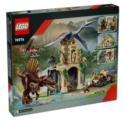 Image of LEGO Jurassic World Spinosaurus & Quetzalcoatlus Air Mission Dinosaur Toy 76976 Building Blocks Toys for 8+ Gift for Boys and Girls