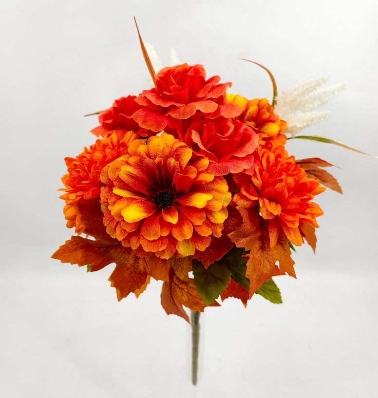 Zythrem 2 Stück Künstliche Herbstblumen | Kunstblumen, Herbstdekoration, 2er-Set