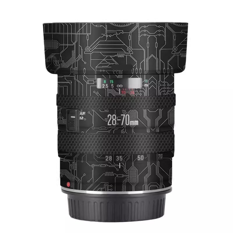 Bouchon d'objectif circuit titane autocollant anti-rayures Canon EF