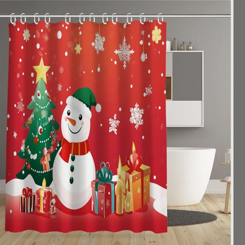 Rideau de bain polyester imperméable anti-éclaboussures avec 12 crochets - 2
