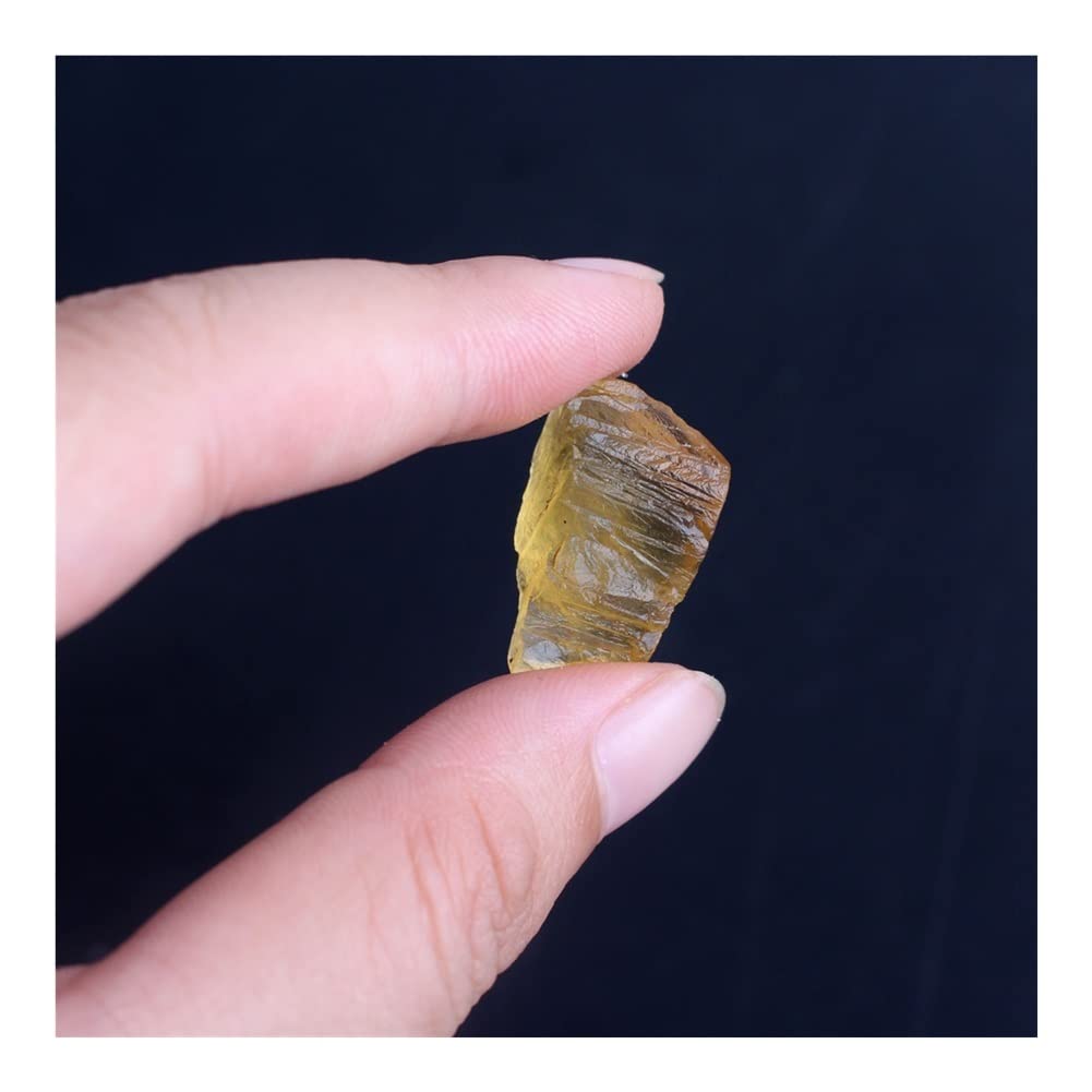 Surowy naturalny kryształ 30 g naturalny surowy żółty fluoryt, surowy kamień kryształowy, odłamki kamienia kwarcowego, ozdoby, okaz skalny, prezent zrób to sam, odpowiednie do kolekcji domowych