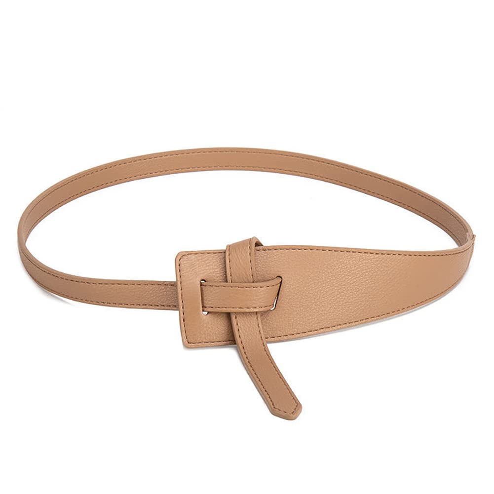 Surakey Women's Leather Belt for Dress Jumpsuit Coat Fashion Retro