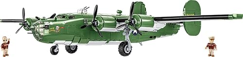 Miniatura 9 de COBI Colección Histórica WWII Consolidated B-24D LIBERATOR Avión verde militar, grande