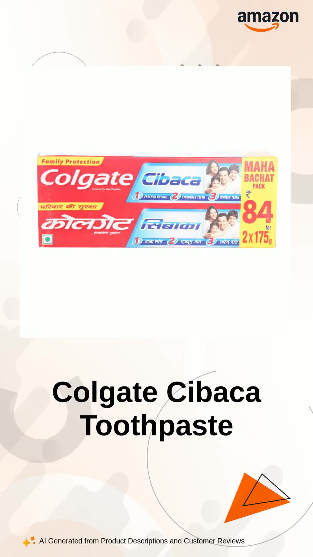 Colgate Watch Watch Colgate Cibaca Toothpaste on Amazon Live