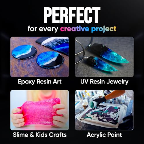 Craft Resin 30 Color Mica Powder for Epoxy Resin and UV Resin Crafting - Pigment Powder, Candle Dye and for Jewelry Making Soap Making, Pearlescent Pigments, Casting Resin Acrylic Casting