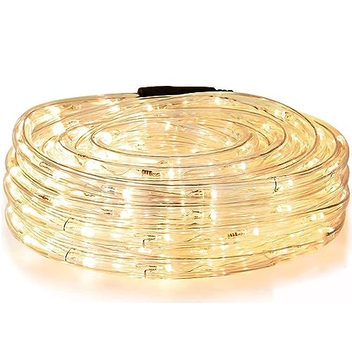 Mangueras, Home Improvement manguera de luz led para exterior Luces de Cuerda Solar, Luces LED 20M 200 LED 8 Modos, manguera led exterior para Exterior Funciona, Tubo de Luz de PVC...