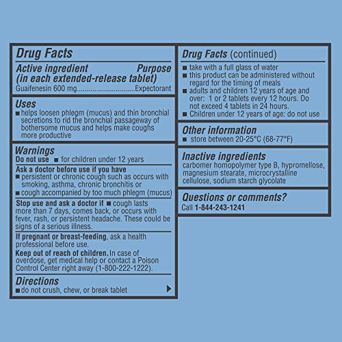 Curist Guaifenesin 600 Mg (200 Count) & Guaifenesin 1200 Mg (150 Count) Extended Release Tablets Maximum Strength Mucus Relief - Reduce Mucus, Clear Congestion - Generic Guaifenesin (Bulk Pack) #TOP2