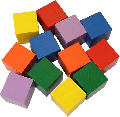 Miniatura 4 de HABA Baby's First Basic Block Set - 12 cubos de madera coloridos (fabricado en Alemania)