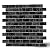 Soulscrafts Glass Mosaic Tile Backsplash, Black Brick Glass Blend Mosaic Tile 12x12 Inch for Kitchen Backsplash Bathroom Wall, Box of 5 Sheets