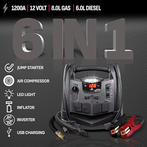 Schumacher SJ1332 6-in-1 Jump Starter Station