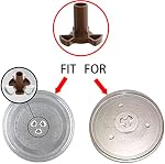 2 Pcs Microwave Turntable Coupler,Microwave Oven Roller Guide Support with"D" Port, Fit Roller Height 0.94"/24mm Microwave Oven Rotary Core Coupling