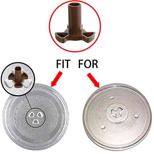 2 Pcs Microwave Turntable Coupler,Microwave Oven Roller Guide Support with"D" Port, Fit Roller Height 0.94"/24mm Microwave Oven Rotary Core Coupling