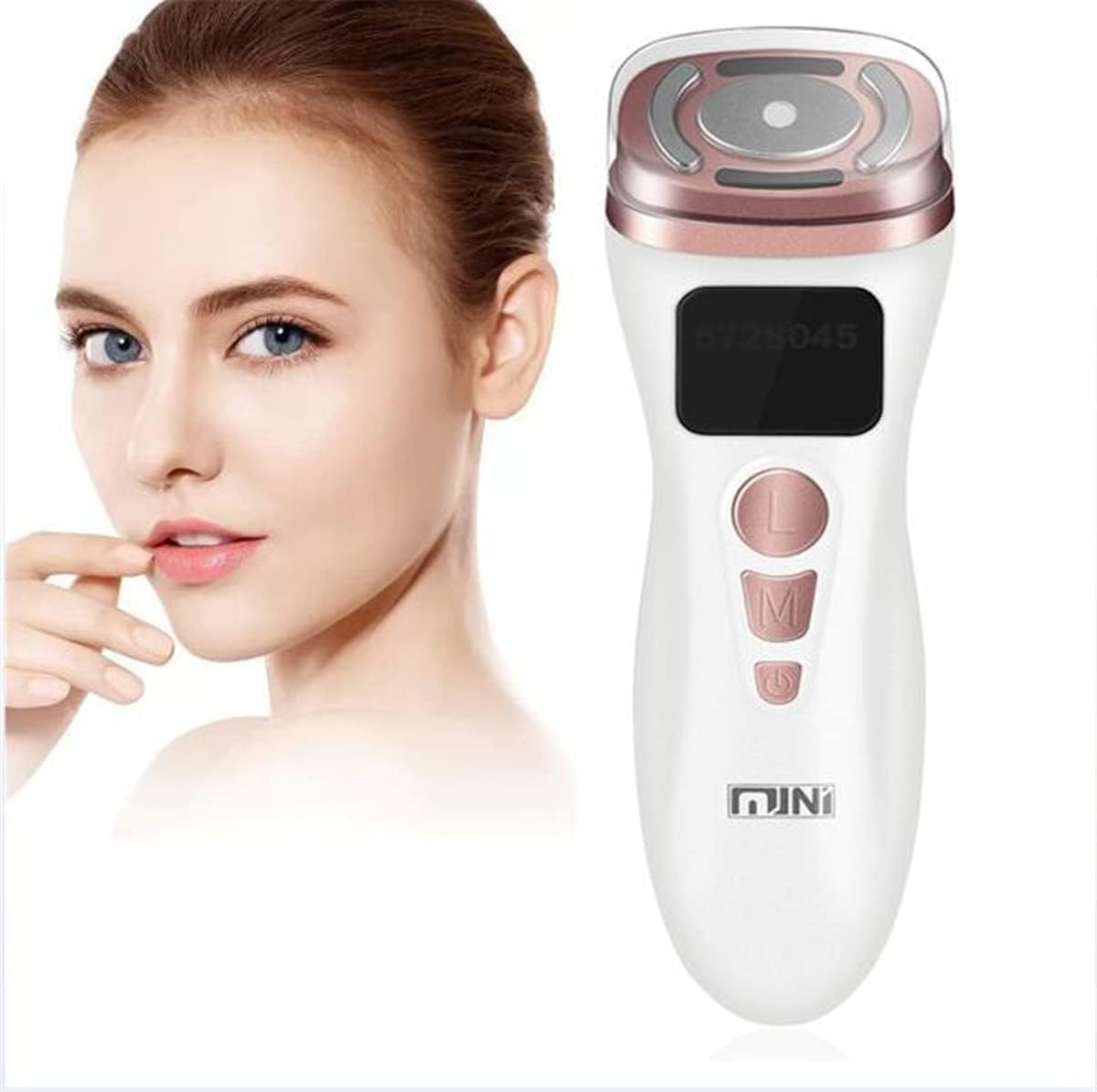 Mini HIFU Machine Ultrasound Face Lifting Beauty Machine RF EMS Microcurrent Lift Firm Tightening Skin Rejuvenation Anti Aging Wrinkle Skin Care Device
