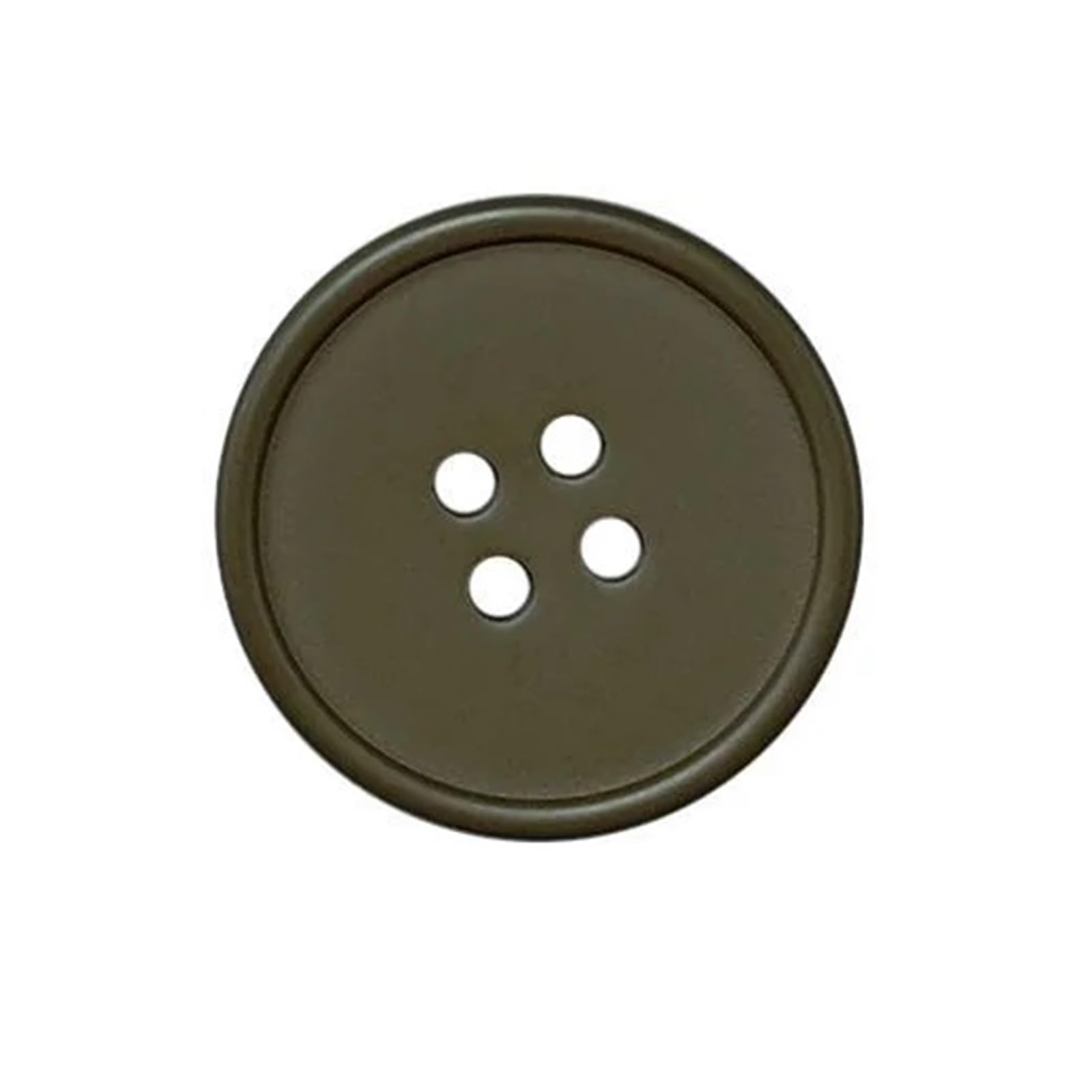 bottoni, Confezione Da 10 Bottoni In Resina 15mm E 25mm Multicolori A 4 Occhielli Rotondi(Coffee,25mm)