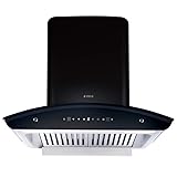 Elica 60 cm 1500 m3/hr Baffle Filter Autoclean Kitchen Chimney with 15 Years Motor & 5 Years Comprehensive Warranty (WD TBF HAC 60 MS NERO, Touch + Motion Sensor Control, Black)