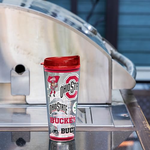 Image of Rico Industries NCAA College Double Wall Mayhem 16oz Or 20oz Tritan Tumbler W Lid