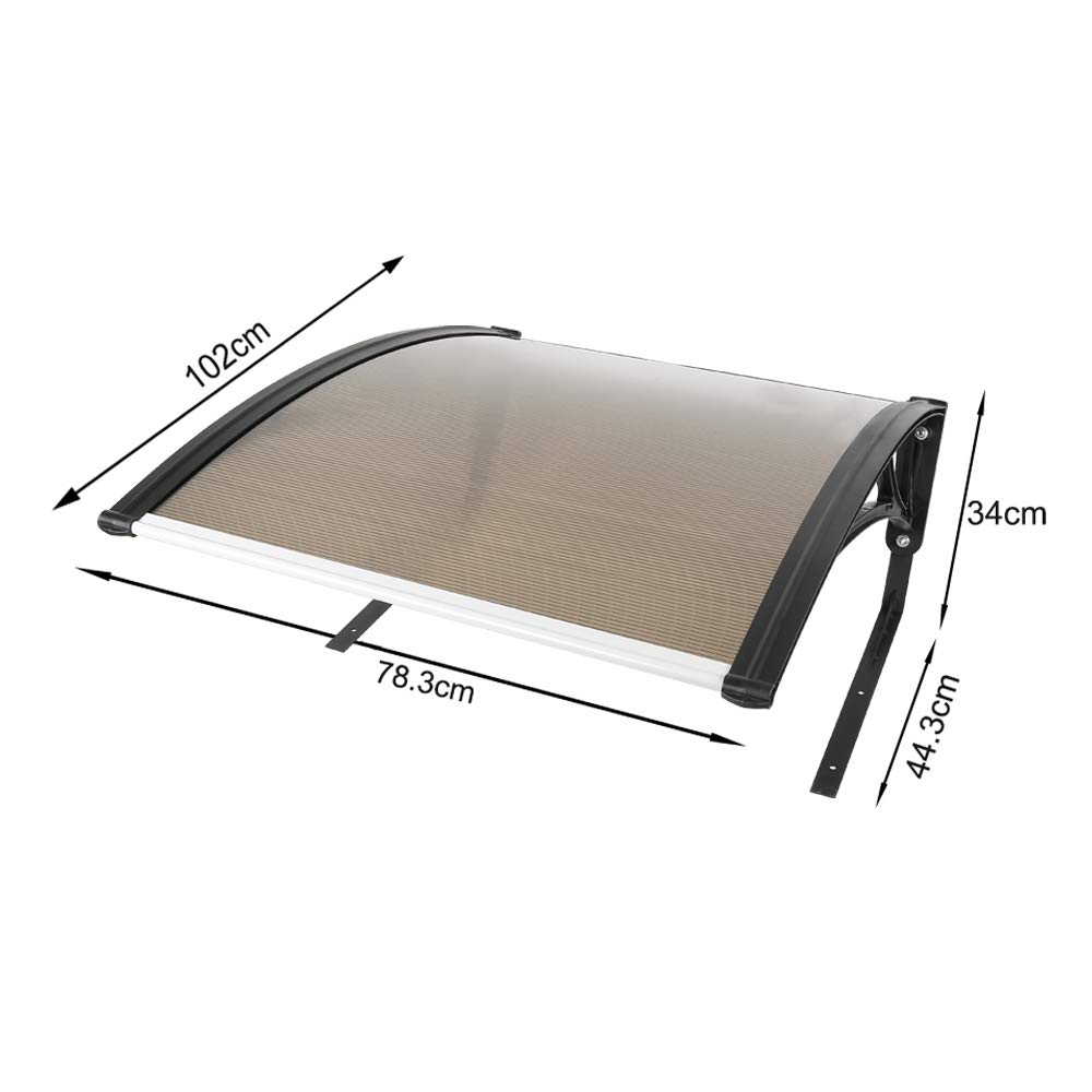 Garage per tosaerba robot da prato, con tetto rigido, 100 x 78 x 50 cm, per giardino, resistente alle intemperie e protezione UV,con piedini in metallo, anti-sole, facile da installare (marrone)