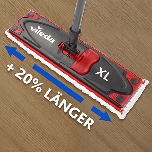 Vileda Ultramax Turbo XL Wischmopp Komplett Set | XL Bodenwischer mit Teleskopstiel &...