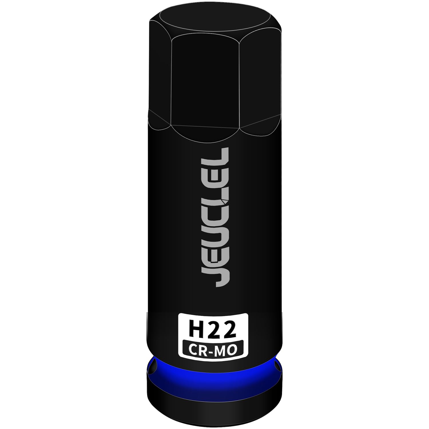 JEUCLEL 22mm Hex Impact Bit Socket, H22 1/2-Inch Impact Drive