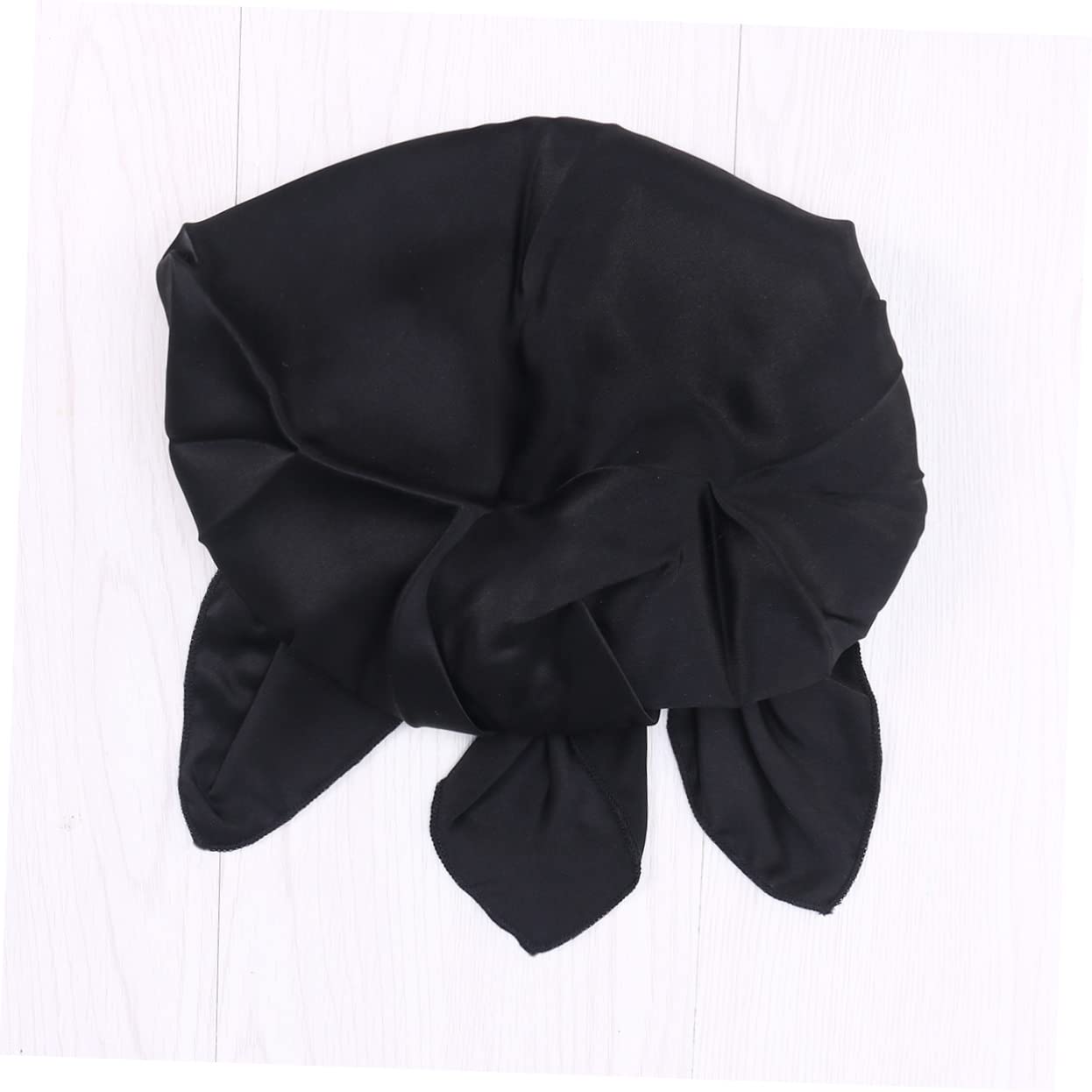 2 Cuffie Da Notte in Seta Per Donne Con Elastico E Nastri 60-100 Cm