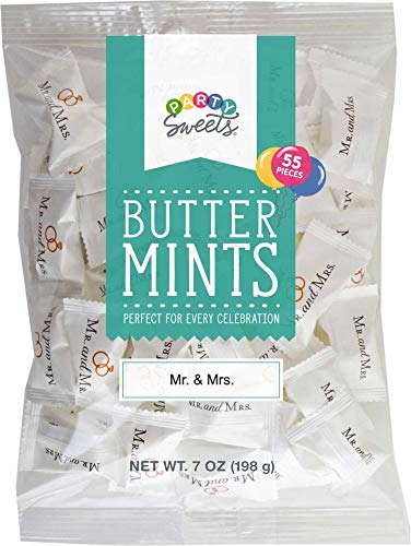 Party Sweets By Hospitality Mints Mr. & Mrs. Buttermints, 7-Ounce Bags (Pack Of 6) #TOP1