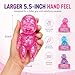Big Baby Squishy Set 5.5-Inch Sugar Squishy Glitter Slow Rising Squeeze Feel Squeezy Babies for Desk Decor Gifts(RED, 5.5IN)