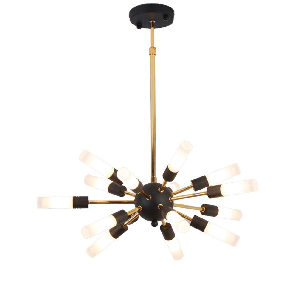 CUIX LED Sputnik Chandelier Lighting Modern 15 Lights Wrought Iron Pendant Lights Ceiling Pendant Lights for Dining Room Bed Room,3000K