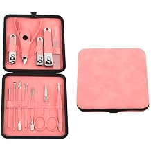 Nail Clippers 12piece Set Manicure Tools Stainless Steel Nail Clippers Manicure SetPink