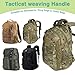 2 Pack Tactical Weaving Handle with Buckle Ends Tactical System Molle-Backpacks Straps Accessories Emergency Handle Quick Installation Ends Accessories for Backpacks Sling Bags Multifunction Handle
