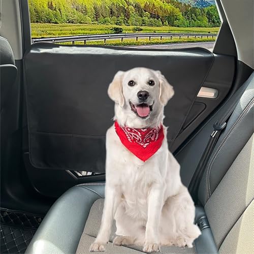 2PCS Car Door Protector Guard from Dog Scratching, Waterproof Nonslip Vehicle Dog Car Door Covers Fit for Cars/Trucks/SUV (28.9\'\' * 16.7\'\') - Thumbnail 5