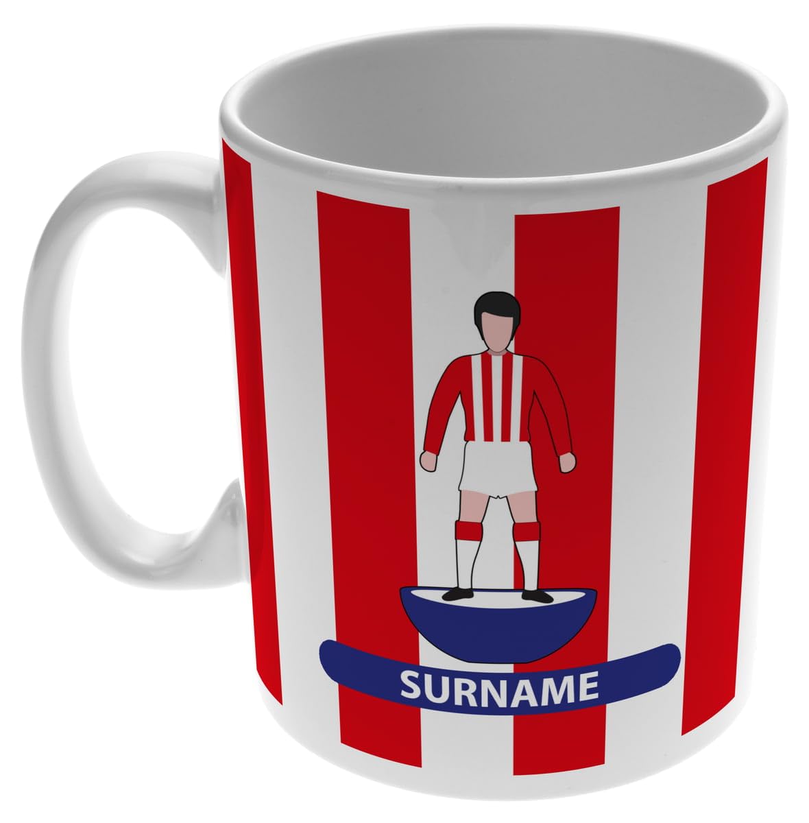 Stoke City Personalised Player Figure 11oz Mug Fans, Great for Stoke Football Supporters, Ceramic Tea Coffee Mug