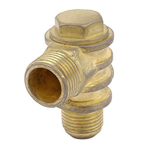 DbuyChX 1/2BSP x 3/8BSP x 1/8BSP Thread Air Compressor Check Valve Gas