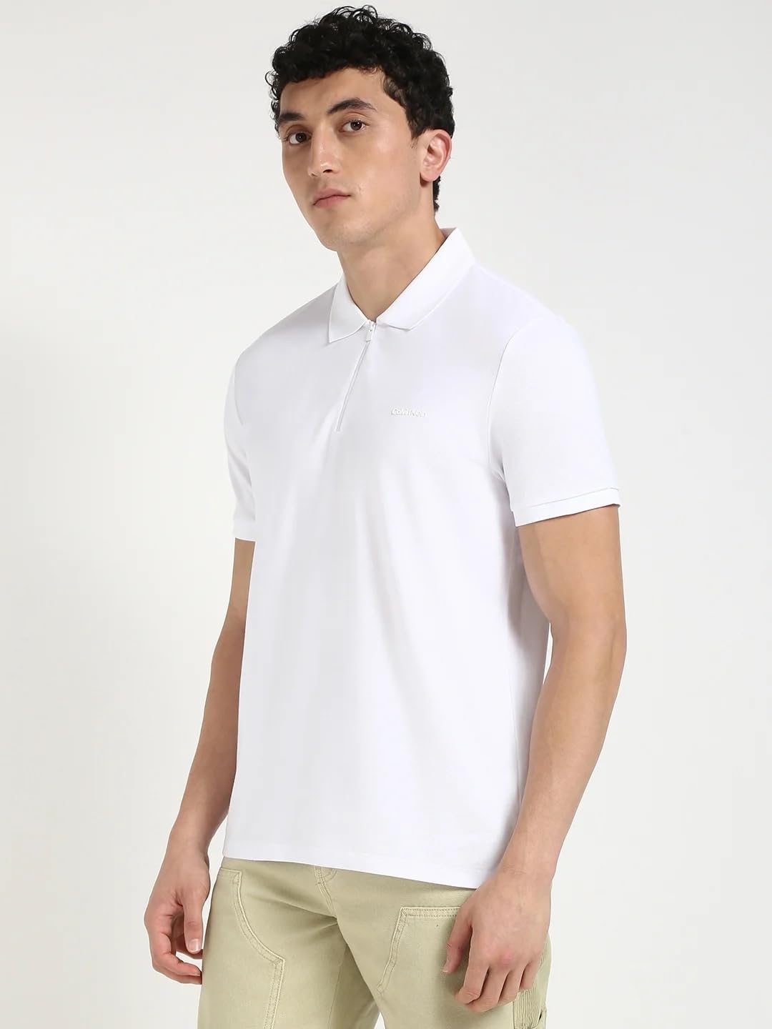 Calvin Klein Men's Tech Zip Polo
